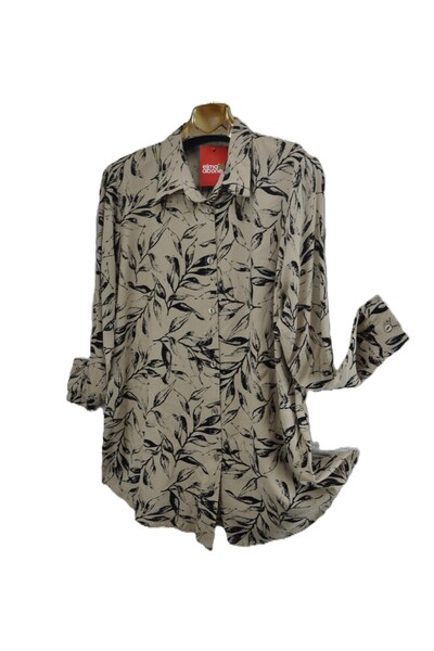 elma abone Plus Size Viscosa Shirt Bluz