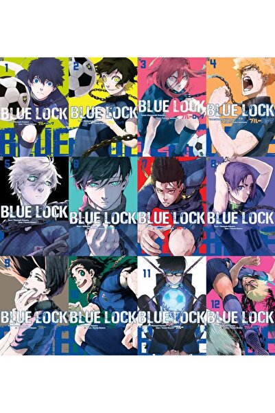 Komik Şeyler Blue Lock 1-2-3-4-5-6-7-8-9-10-11-12 Manga Seti (12 KİTAP) 1 Ade...