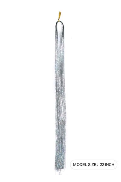 Sibelon Hair Simi Hair Tinsel Hair Accessory Silver Color (1 Pcs)