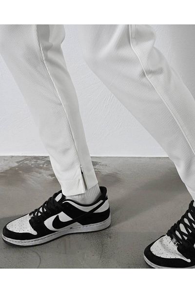 MARRAKECH Men's Zipper Leg Detailed Ribbed Jogger