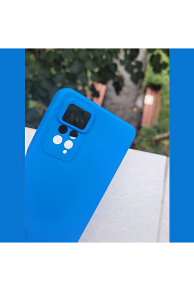 OEM Case for Xiaomi Redmi Note 12 Pro 4G made of velvety silicone with camera protection - Blue
