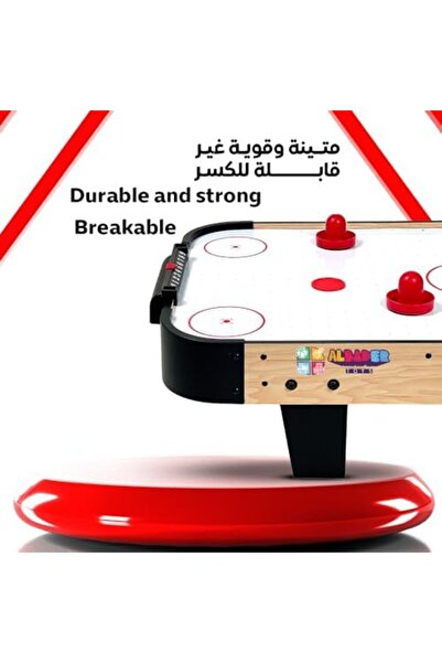 ALBADER هوكي هوائي صغير، طاولة ألعاب للأطفال، طاولة هوكي داخلية مع مروحة قوية، هوكي الجليد