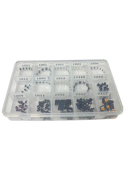 Arduino 180 Piece Tact Switch Smd/Dip Button Set