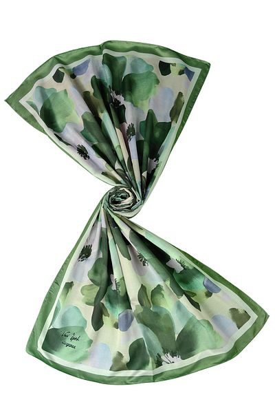 mim eşarp Vav Silk Soft Cotton Shawl 75X190 cm - Floral Pattern
