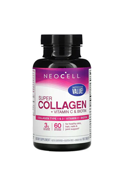 Neocell كولاجين فائق + فيتامين سي وبيوتين | دعم البشرة والشعر والأظافر والمفاصل