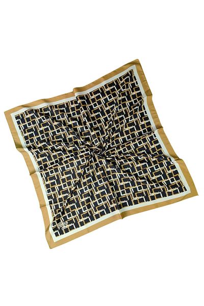 mim eşarp Vav Silk Γυναικείο Μικρο Τσιμέλη Φουλάρι με αθλητικό σχέδιο