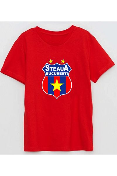 Efendioğlu Design Steaua Bucharest (Fcsb) Large Printed Cotton Tshirt