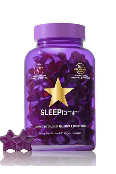 HAIRtamin SLEEPtamin Gummies for Restful Sleep – Natural Melatonin & Botanicals Blend