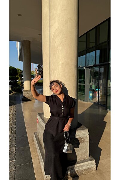 Bluezade Kısa Kollu Elbise