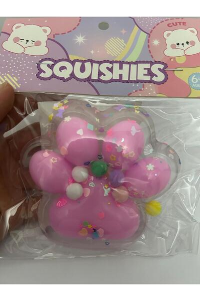 Twins Stars 1 ADET IŞIKLI Kedi Patisi Squishy Oyuncağı Sukuşi (BÜYÜK BOY)