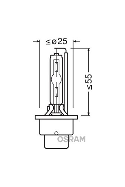 Osram Λάμπα προβολέα αυτοκινήτου Xenon Osram D2S Xenarc Ultra Life 35W 85V 1 τεμ.