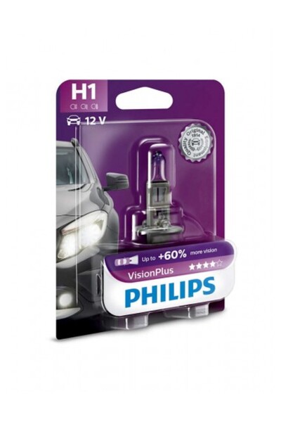 Philips Bec auto Philips H1 VisionPlus +60% 12V 55W