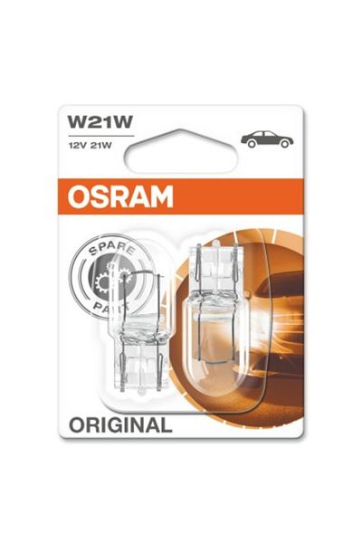 Osram Set of 2 Bulbs 12V W21W Original, Osram
