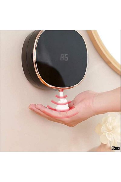 SIKS Automatic Electric Soap Dispenser with Display and Motion Sensor, ABS, 300 ML Liquid Capacity