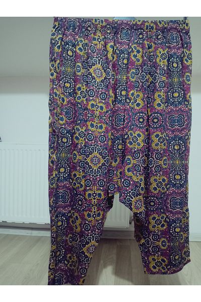 hoaryage Viscose Press Fabric Floral Patterned Shalwar with Pockets 100% Cotton 38 Size up to 100 kg