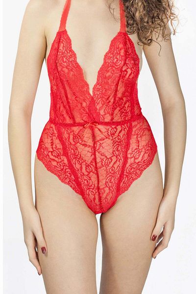 BLD by Exclusive Red lace bodysuit OANA, BLD by Exclusive