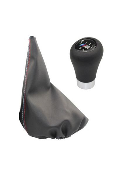 Xenon Bright Maneta schimbător de viteze cu logo M pentru BMW Seria 3 E46, E36, E30, Seria 5 E34, Z3 manuală cu 5 trepte