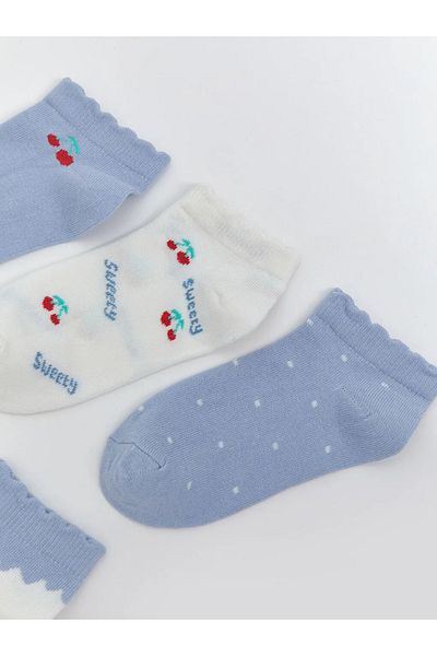 LC Waikiki Lcw Kids Blue Girl's Booties Socks 5-Piece