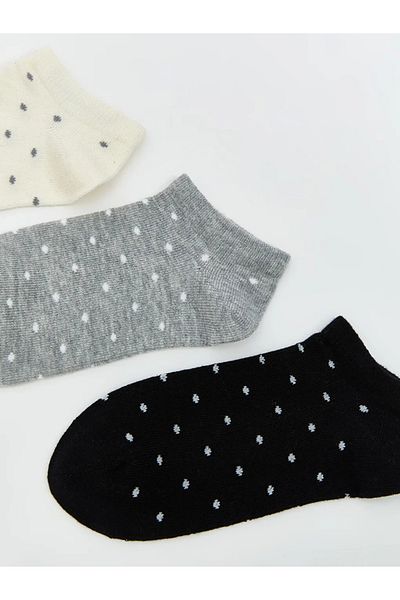 LC Waikiki Lcw Eco Ecru Girl's Booties Socks 3-Piece