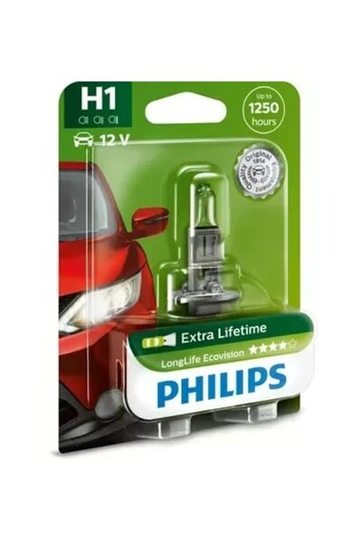 Philips Bec auto Philips H1 LongLife EcoVision 12V, 55W
