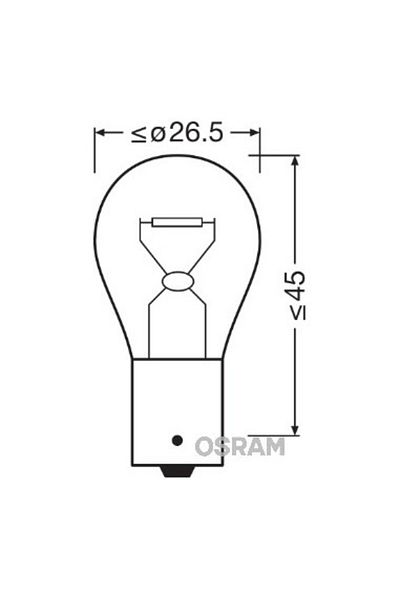 Osram Set of 2 Car Bulbs 12V P21W Ultra Life Blister Osram