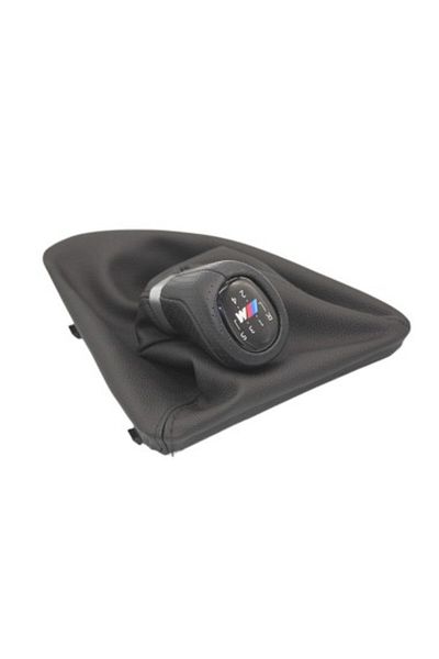 Xenon Bright Maneta schimbător de viteze cu logo M pentru BMW Seria 1 E81, E82, E87, E88, manuală cu 5 trepte