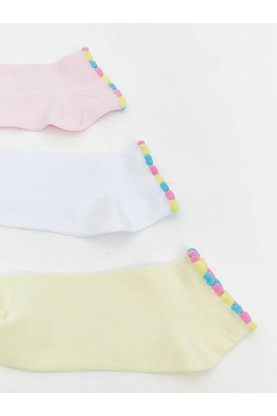 LC Waikiki Lcw kids pink girl's booties socks 5-pack