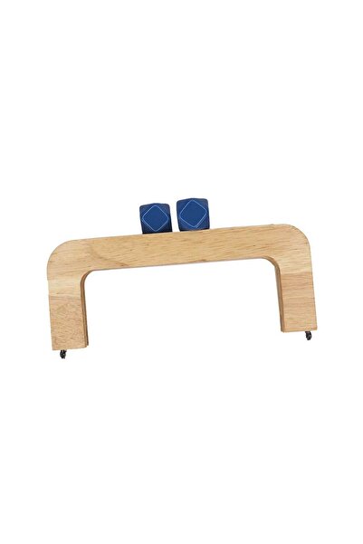 Ritzz Wooden Burs Colored Beaded - Natural 20cm - Blue