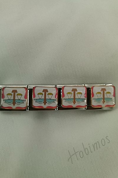 Hobimos 1 Piece Zodiac Steel Italian Bracelet Charm