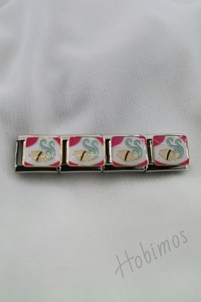 Hobimos 1 Piece Zodiac Steel Italian Bracelet Charm