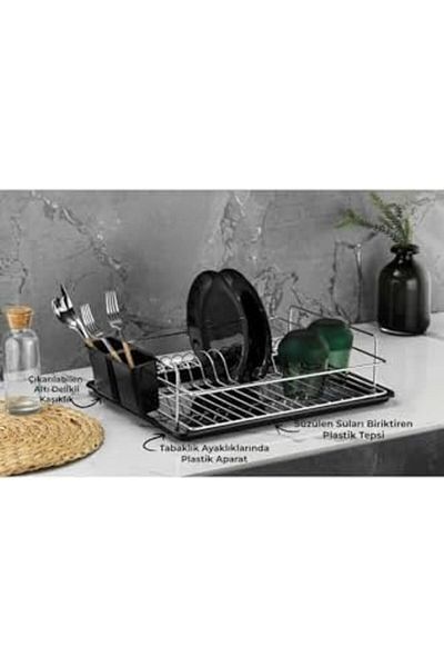 STOREMAX Mrttnca Bathroom Chrome Dish Rack Dish Strainer Single Tier Plate Rack Trndymrt 1087243