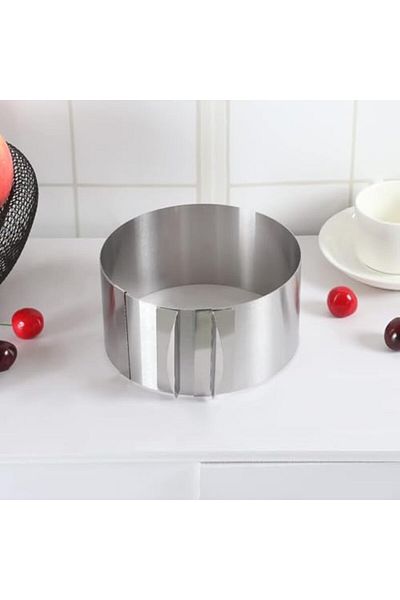 STOREMAX Ntwork Home Adjustable Cake and Pastry Mold Made of Stainless Steel, Adjustable Cake Circle, Adjustable