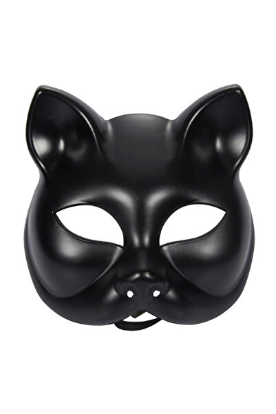 TanOzel Black Color Luxury Cat Mask 12X13 cm