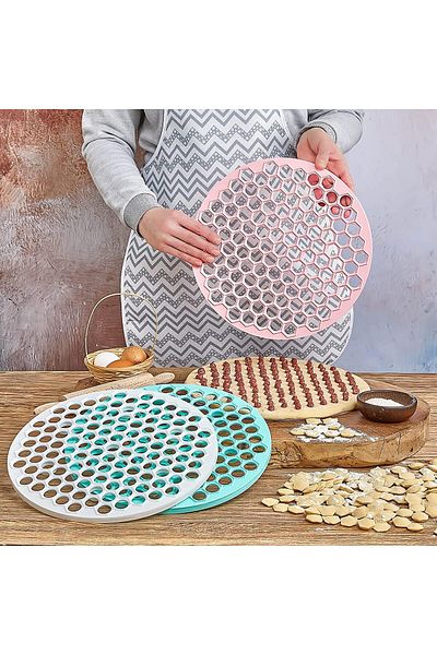 STOREMAX Network Practical Dumpling Mold Dumpling Cutter Large Size Dumpling Machine 32 cm 121 Pieces Dumplings