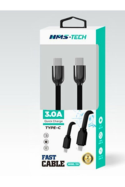 HMS-TECH كابل Type-C To Type-C، بطول 1 متر، متوافق مع جميع الهواتف الذكية وشح...