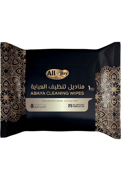 ALARS All Day Abaya Cleaning Wipes, 25 Wipes