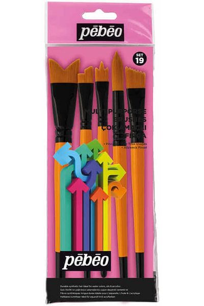Pebeo 5 Brush Set - Set 19