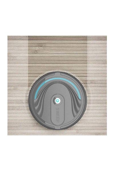 SIKS ® robot vacuum cleaner, powered by 3 A batteries, gray color