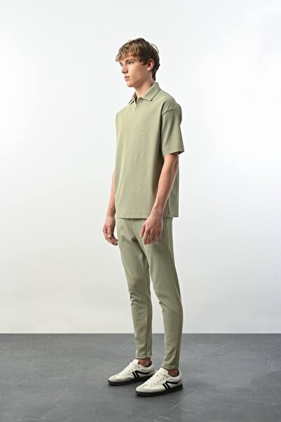 MARRAKECH Erkek Fermuar Paça Detaylı Fitilli Jogger