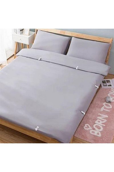 STOREMAX Jvnnastore 4 Pieces Needle-Free Quilt Sheet and Curtain Holder Stabilizer Anti-Slip Cover Organize