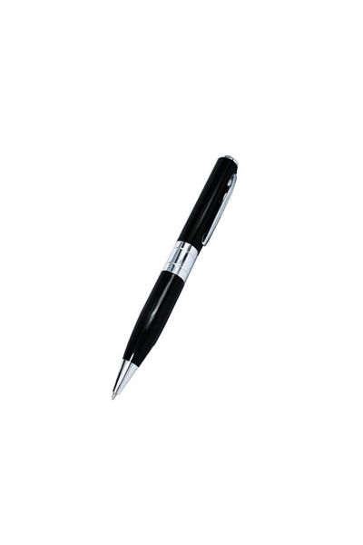 SIKS ® spy pen with built-in video camera, built-in microphone, black-silver color