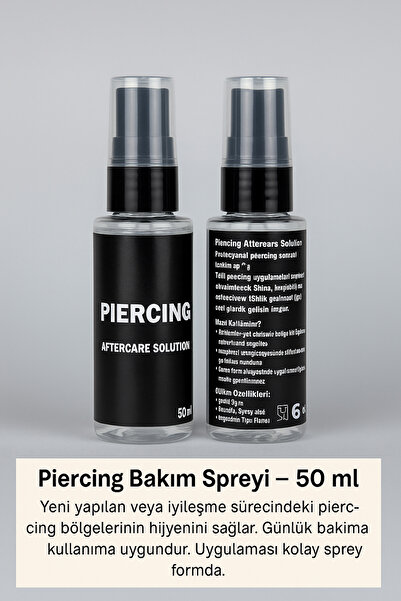 depozoom piercing Yara Temizleme Ve Bakım Solüsyonu Dezenfektan antiseptik Sı...