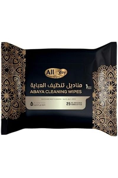 ALARS All Day Abaya Cleaning Wipes, 25 Wipes