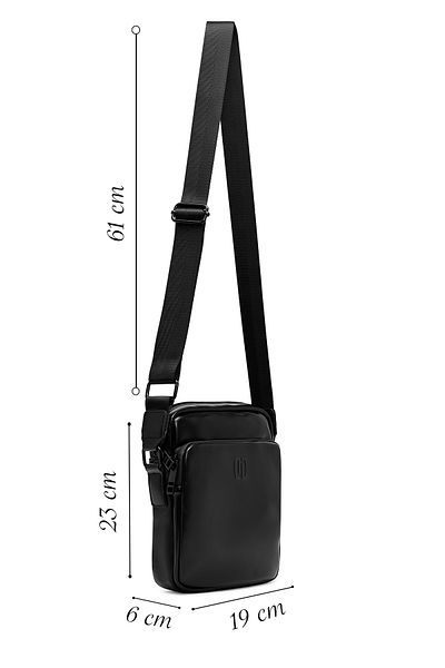 Derimod Men's Black Messenger Bag 25Sbd300318