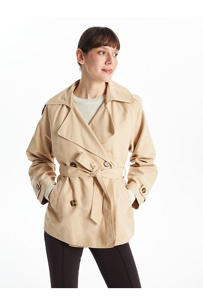 LC Waikiki Jacket Collar Women's Trench Coat