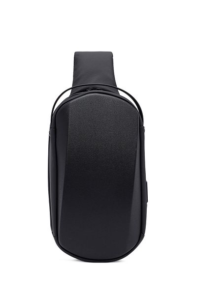 Derimod D-Pack Men's Black Technical Fabric Crossbody Bag 24Sbd30046F