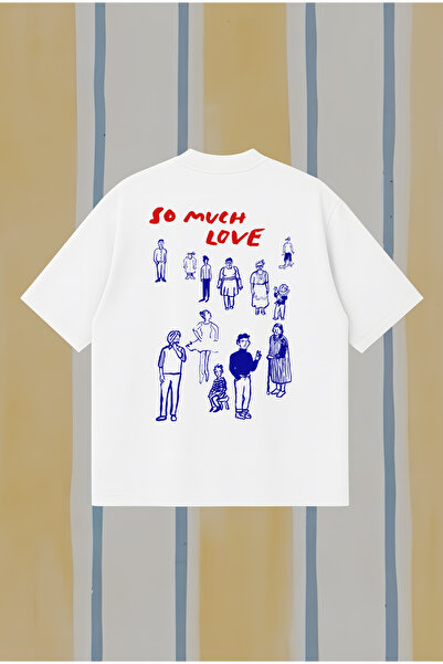 PURE POWER Tricou unisex oversize So Much Love Boxy Fit – Tricou imprimat |  ...