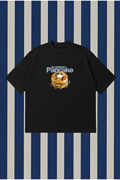 PURE POWER Tricou Blueberry Pancake Boxy Fit supradimensionat unisex tricou –...