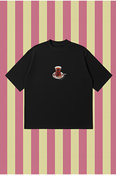 PURE POWER Ceaiul este personajul principal Tricou Boxy Fit supradimensionat ...