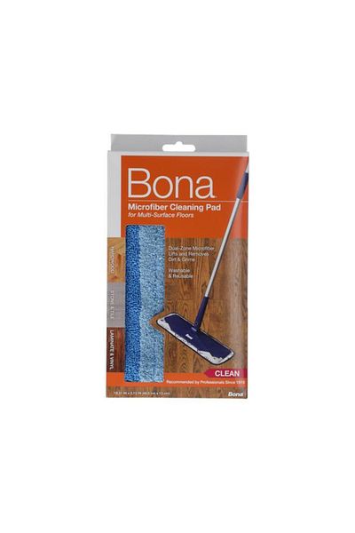 Generic BONA Dual-Zone Microfiber Cleaning Pad for Multi-SurfFloors Blue 46.5 x 13cm